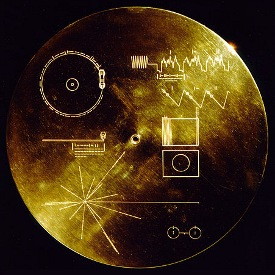 Goldene Platte der Voyager-2-Sonde
